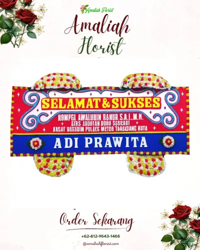 Karangan Bunga Ucapan Selamat di Pohe